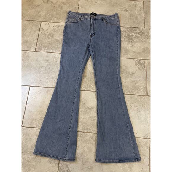 "ALLOY APPAREL Women Jeans Tall Stanton Flare Retro Disco Hippie Boho 20 x 37" - Picture 1 of 11